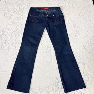 Guess Jeans Dark Wash Low Rise Bootcut Flare Jeans Size 28